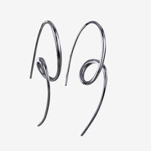 Load image into Gallery viewer, Sterling Silver Loop the Loop Earrings