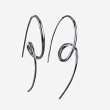 Load image into Gallery viewer, Sterling Silver Loop the Loop Earrings
