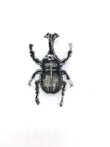 Crystal Beetle Brooch
